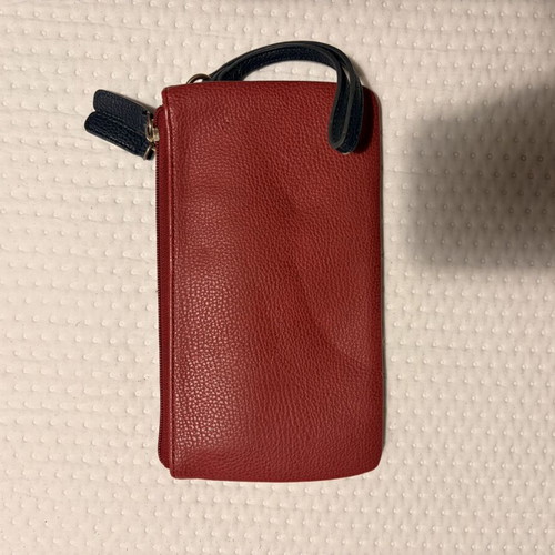 Tommy Hilfiger double clutch bag like new, blue and red