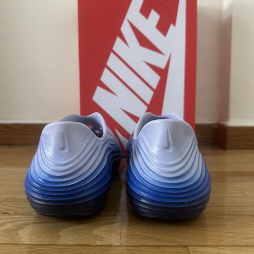 Nike ReactX Rejuven8 men's slippers size 44, white and blue