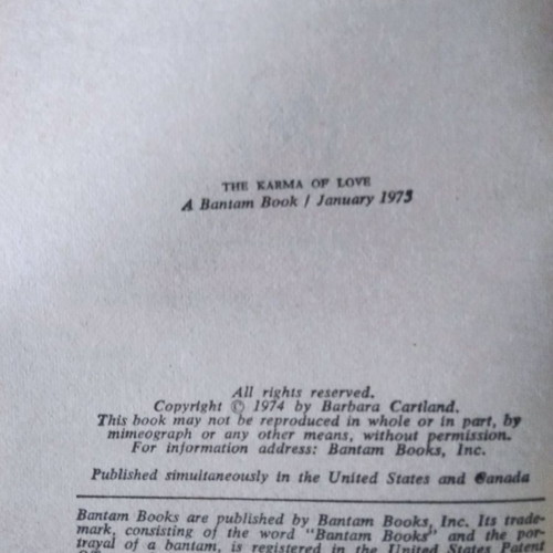 The Karma of Love book used, Greek language