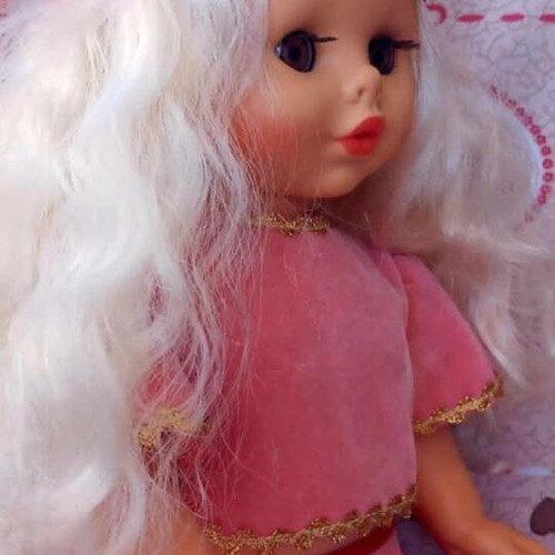 Vintage El Greco Doll 45cm like new, pink princess