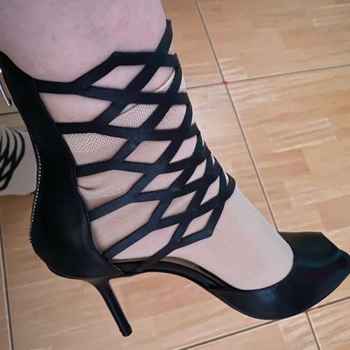 Leather shoes size 40, black