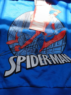 Φούτερ Spider-Man καινούργιο για αγόρια 6-7 ετών, μπλε