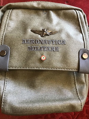 Aeronautica Militare shoulder bag new, green, 20x15cm