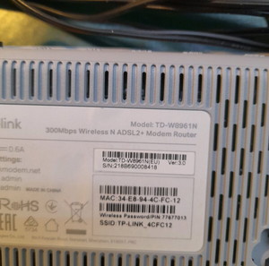 TP-LINK adsl modem router