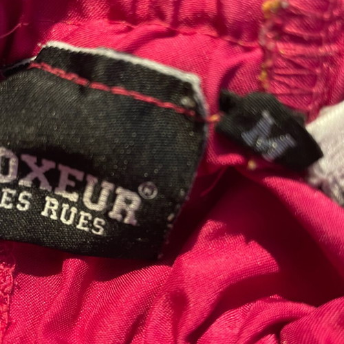 Boxeur the Rues satin women's boxing shorts fuchsia used size M