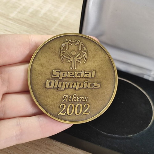 Special Olympics Hellas Athens 2002 15th Anniversary Celebration Medal used