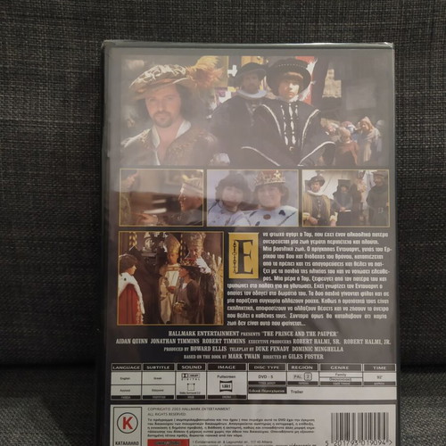 The Prince and the Pauper DVD, sealed, social adventure drama