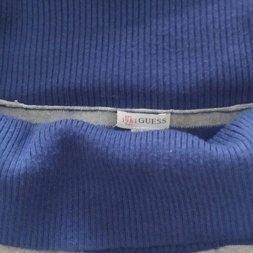 Guess thin mariniera sweater xlarge, new, gray and blue