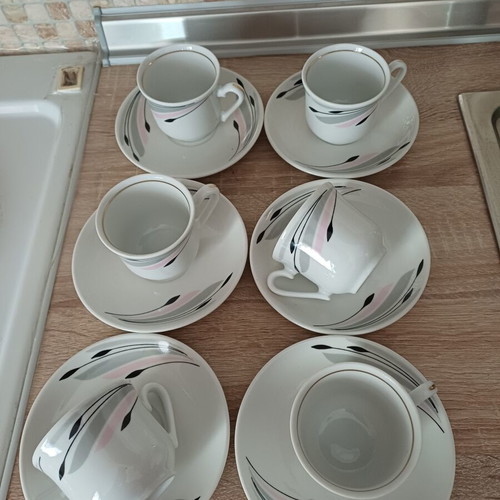 Vintage Fena Porzellan Coffee Set for 6 People, New