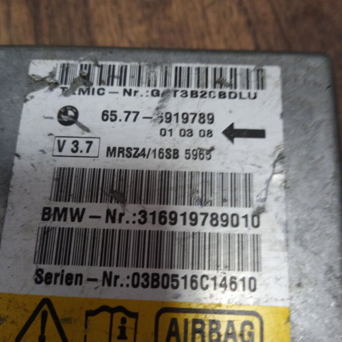 Airbag module BMW 5 E39 used, set of 3
