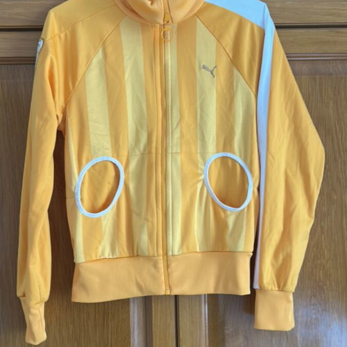 Puma jacket used, yellow, size M