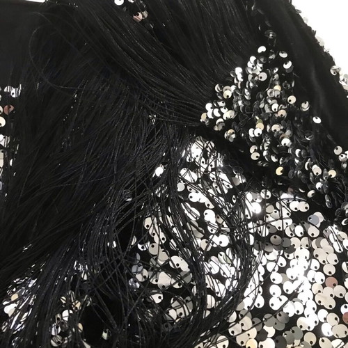 Zara blouse with sequins and scarf belt, like new