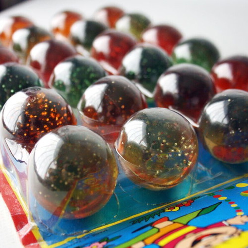 Vintage Hi Bounce Jet Ball Superball 24x colorful glitter crazy balls new