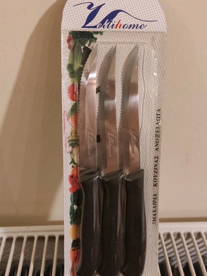 Stainless steel knives new, set of 3 pieces