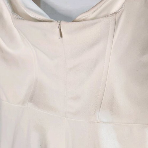 ZARA White Mini Dress Like New With Corset And Side Ruching