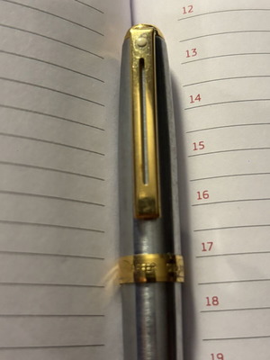 Sheaffer 100 Glossy Chrome με χρυσές λεπτομέρειες μεταχειρισμένο ρολερ