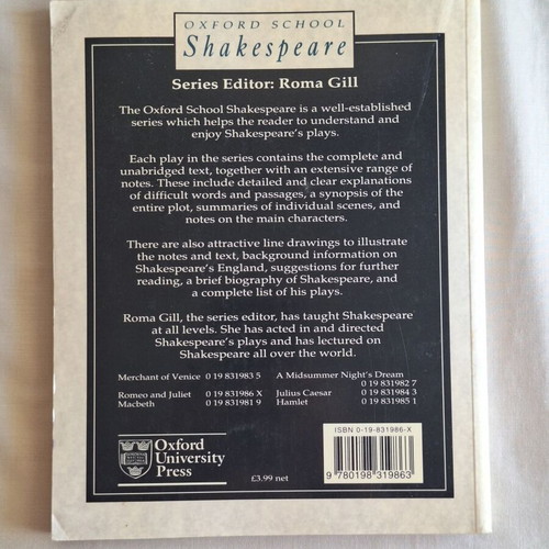 Oxford School Shakespeare Romeo and Juliet book like new, English
