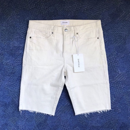 Frame L'homme Relaxed Short new men's white shorts size 32
