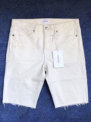 Frame L'homme Relaxed Short new men's white shorts size 32