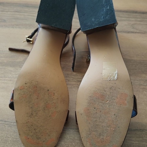 ASOS sandals with tortoise pattern