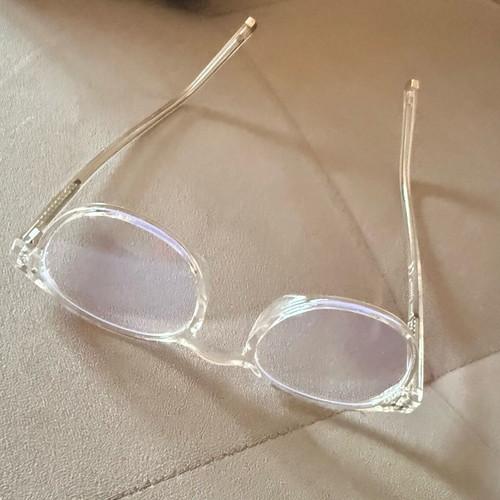 Red Raven Eyewear Blue Light Glasses like new with transparent frame