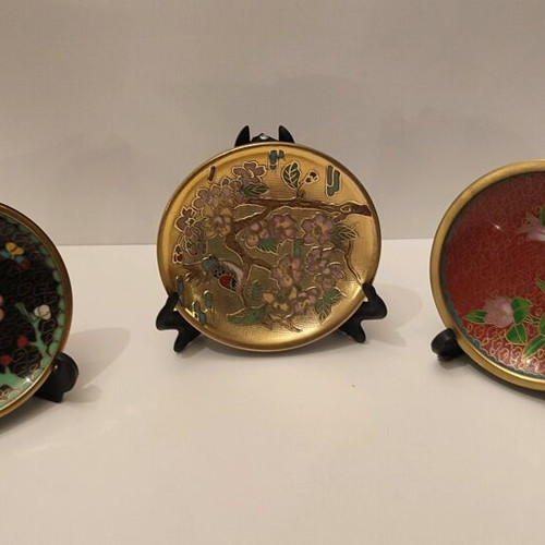 Cloisonné collection 19 pieces like new, vintage decorations
