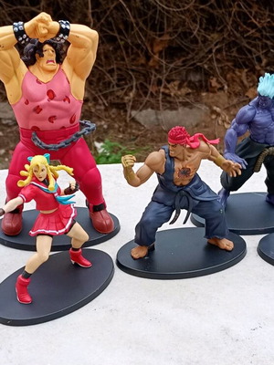 Фигури Street Fighter употребявани, комплект от 6 броя