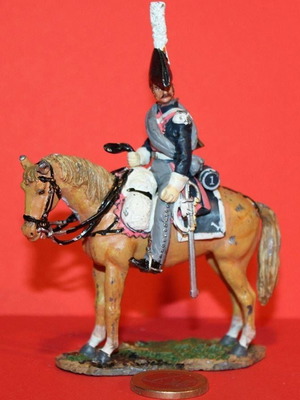 Водещи войници на Дел Прадо Холандски карабинери 1815 В добро състояние. Главата се е отлепила и се нуждае от залепване. Цена 9 евро