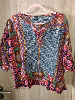 Boho Chic women's tunic like new, multicolor, size L