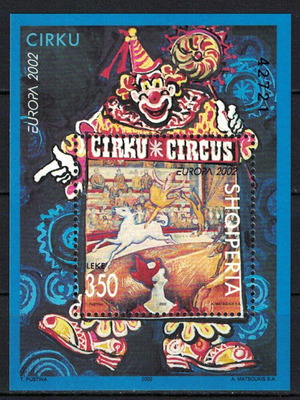 ALBANIA EUROPA CEPT 2002 BLOCK MNH