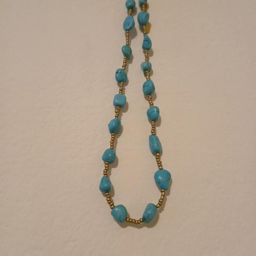 Summer necklace like new, turquoise