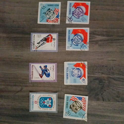 Stamp collection used, various designs
