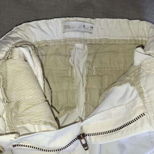 Zara Kids White Summer Cotton Pants Size 116cm 6 Years Like New