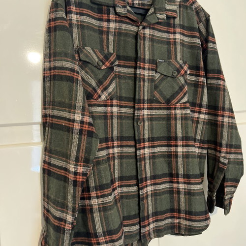 Paco & Co checked cotton shirt 3XL like new, black and green