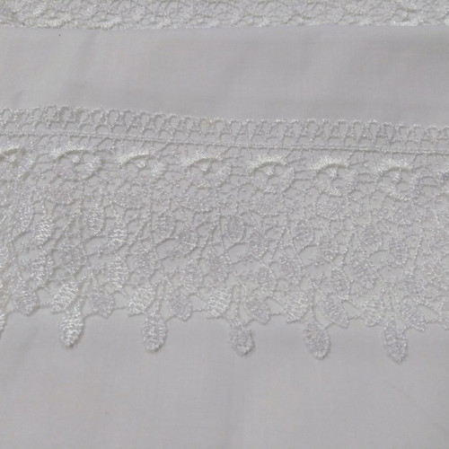 Bed sheet set super king with lace 2.30x2.60 100% cotton