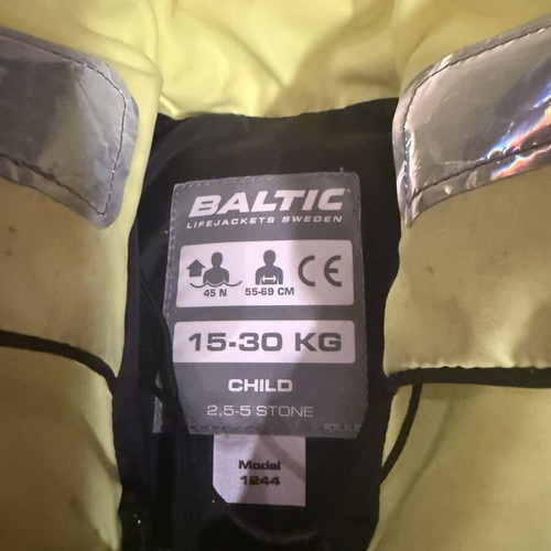 Baltic children's life jacket used, some stains