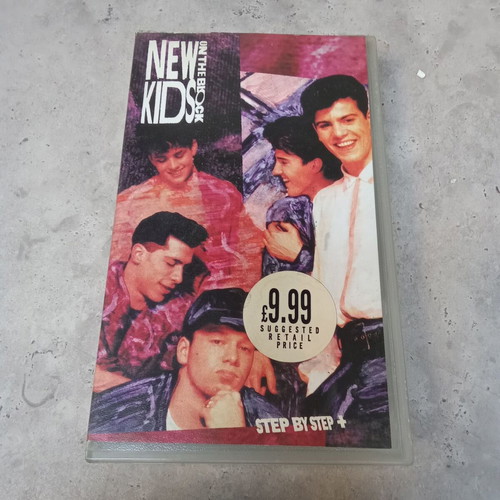 New Kids On The Block VHS used, 1980s music videocassette