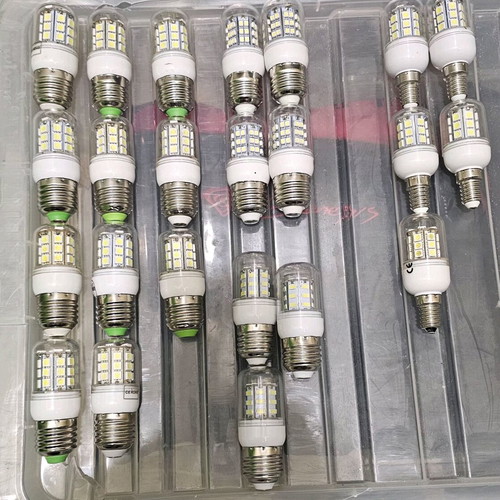 LED bulbs E27 E14 white light 6000K like new, pack of 23-24 pieces