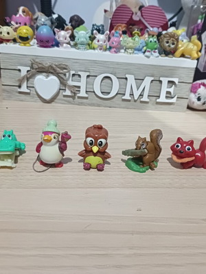 Kinder Natoons animal figures set of 5 used