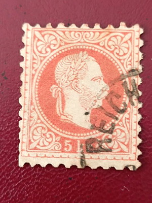 Γραμματόσημο Αυστροουγγαρίας 1874 5 kreuzer μεταχειρισμένο