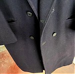  Παλτό μάλλινο σκούρο μπλε