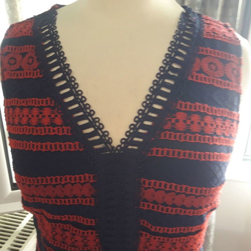 Jus d'orange dress new, size L, crochet knit