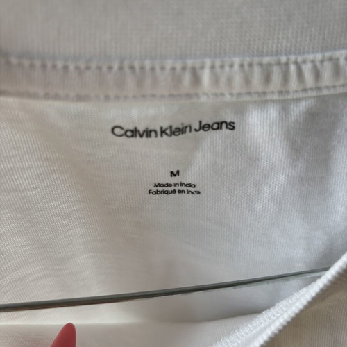 Calvin Klein white women's T-shirt, size M