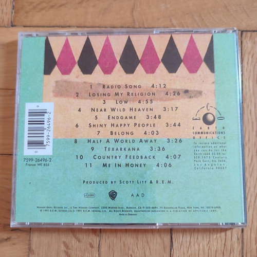 R.E.M. Out Of Time CD album