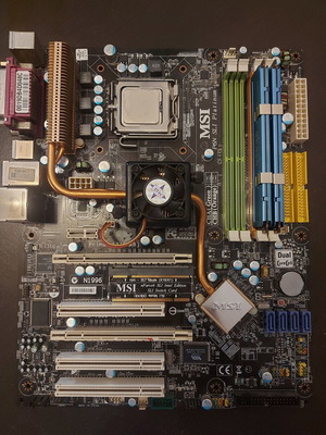 MSI P6N SLI Platinum motherboard like new with Intel Core 2 Duo CPU and DDR2 RAM
