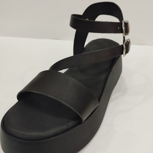 Leather Flatform Sandals for Women New, Handmade Greek Craft