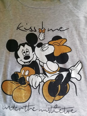 Disney gray long-sleeve shirt like new, one size