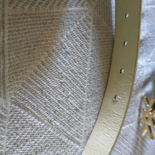 Benetton belts set of 2 like new synthetic saffiano leather 100cm