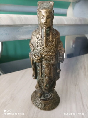 Wise old man brass used weight from China 22 cm