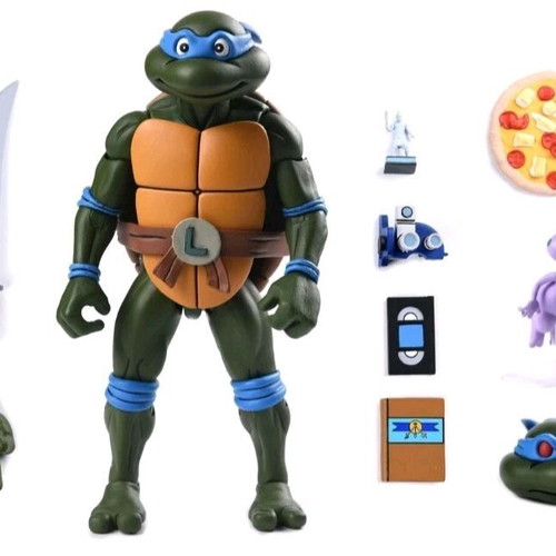 NECA Ultimates TMNT VHS Set Leonardo Raphael Michaelangelo Donatello New